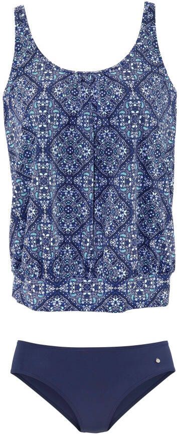 s.Oliver RED LABEL Beachwear Oversized tankini figuurflatterend met corsetversterking gewatteerde cups tot d-cup