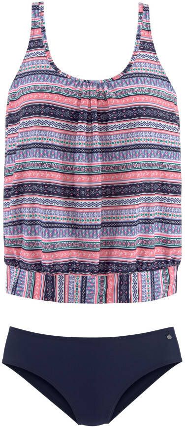 s.Oliver RED LABEL Beachwear Oversized tankini met mooi randdessin