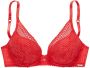 S.Oliver RED LABEL Beachwear Push-up-bh bedekt met modern kant in high-apex stijl lingerie - Thumbnail 2