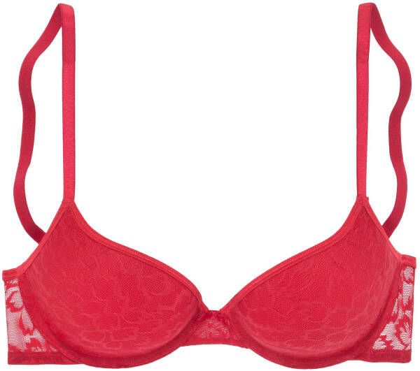 s.Oliver RED LABEL Beachwear Push-up-bh in een glanzende look sexy dessous