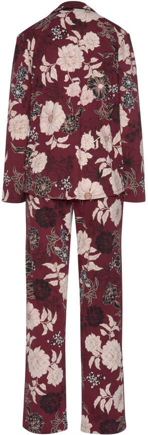 s.Oliver RED LABEL Beachwear Pyjama in klassiek model met bloemmotief (2-delig 1 stuk)