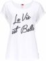 S.Oliver RED LABEL Beachwear Pyjama La Vie est Belle in zwart wit-design (2-delig 1 stuk) - Thumbnail 3