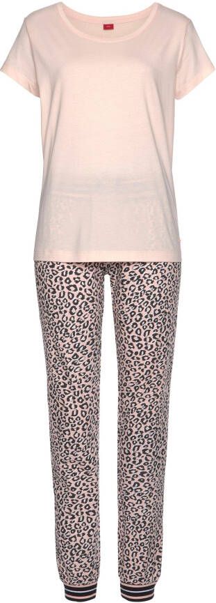 s.Oliver RED LABEL Beachwear Pyjama met luipaardprint (2-delig 1 stuk)