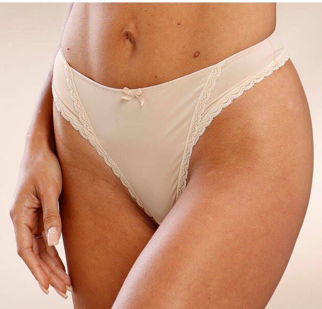 s.Oliver RED LABEL Beachwear String Camille met fijne kanten rand