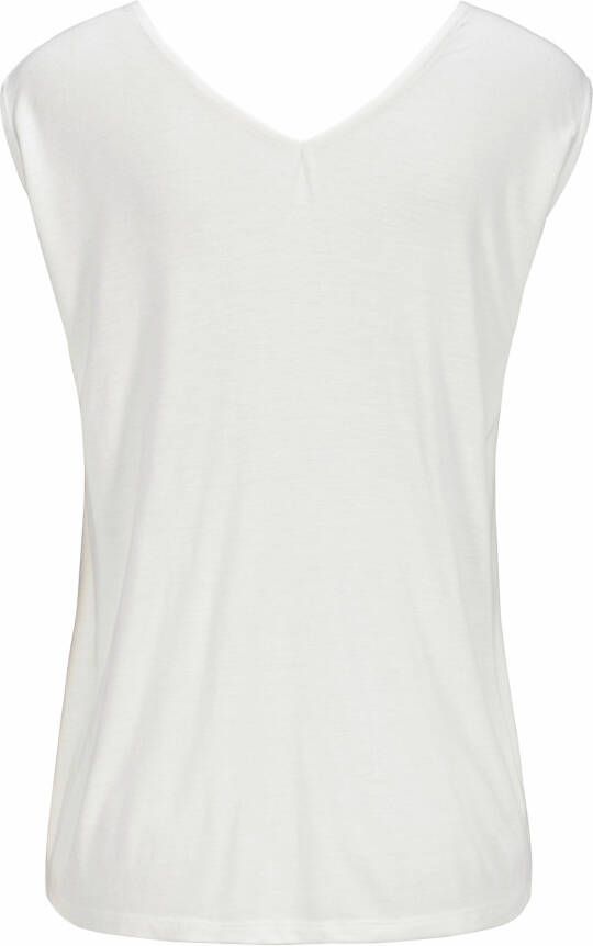 s.Oliver RED LABEL Beachwear T-shirt met sierbandjes bij de hals shirt met korte mouwen zomers