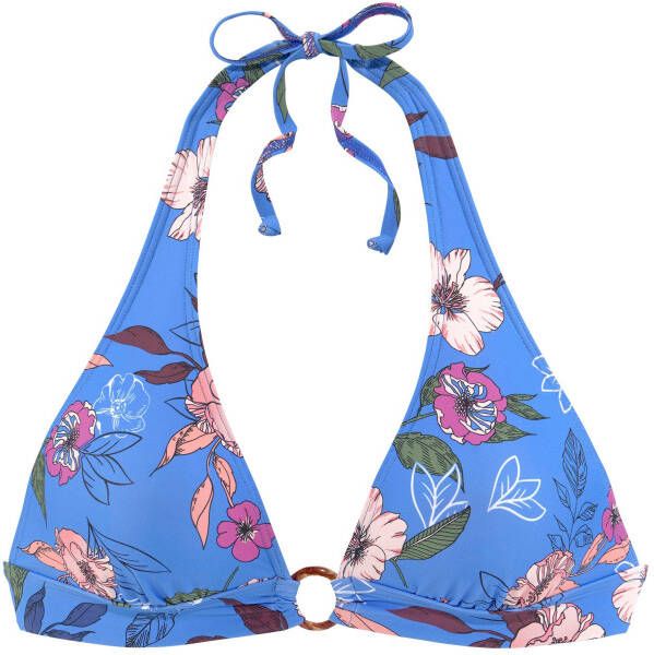 s.Oliver RED LABEL Beachwear Triangel-bikinitop Maya met ring van hoorn-look
