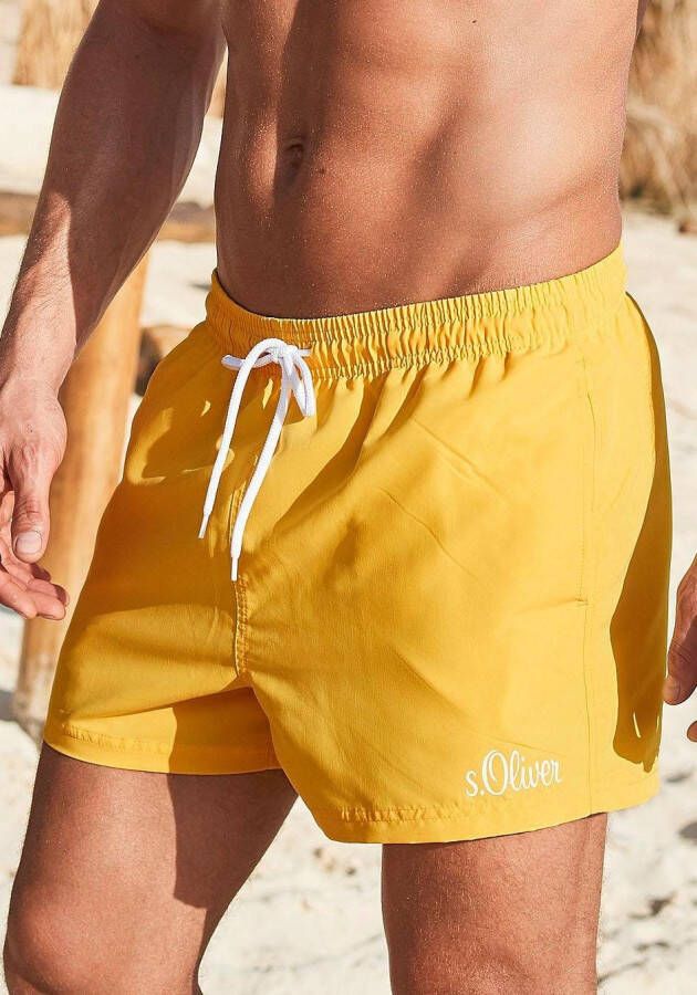 s.Oliver RED LABEL Beachwear Zwemshort met complementair kleurdesign