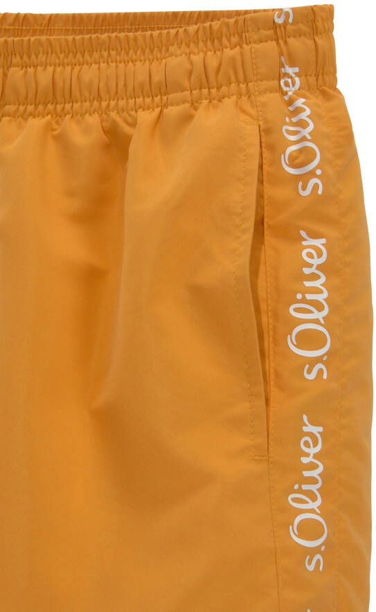 s.Oliver RED LABEL Beachwear Zwemshort met merkopschriften