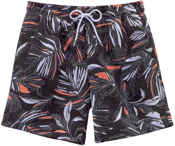 s.Oliver RED LABEL Beachwear Zwemshort met modieuze all-over print