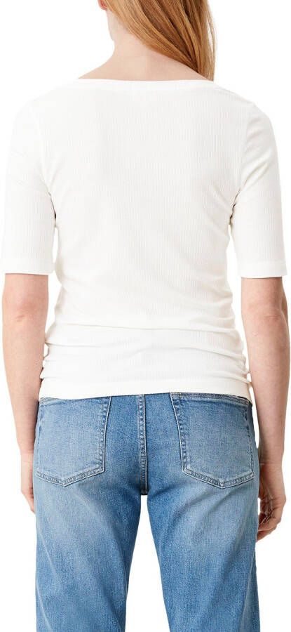 s.Oliver Shirt met korte mouwen in ribbrei-look