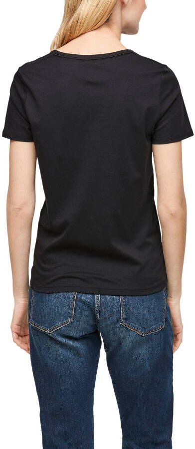 s.Oliver T-shirt met omgestikte zoom