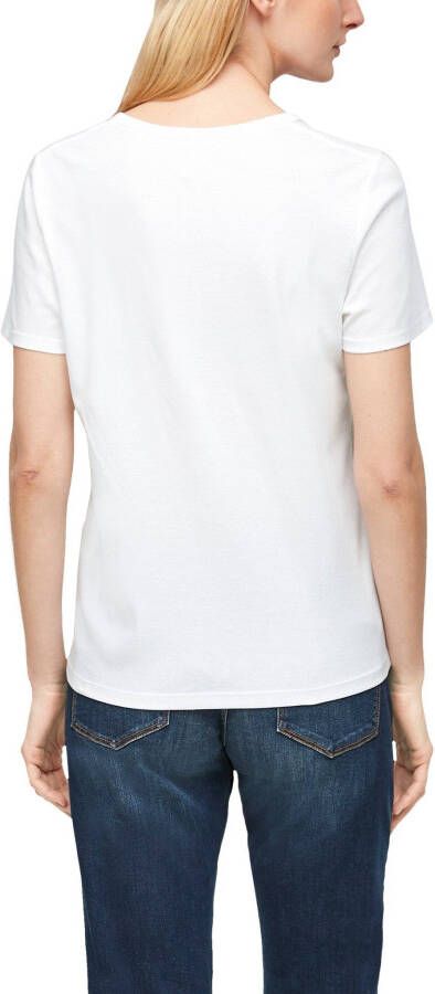 s.Oliver T-shirt met omgestikte zoom