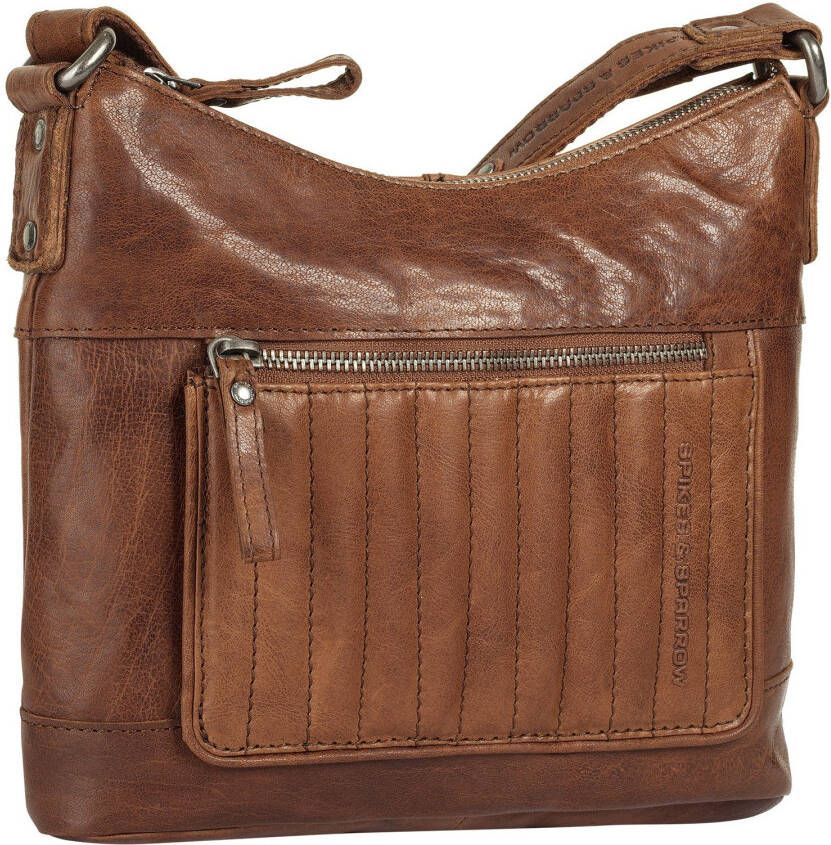 Spikes & Sparrow Schoudertas echt leder
