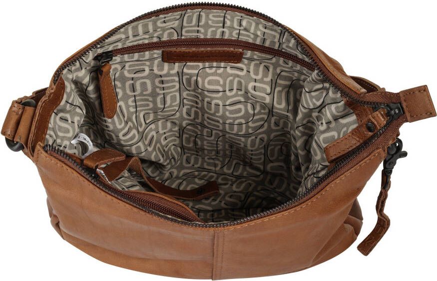 Spikes & Sparrow Schoudertas echt leder
