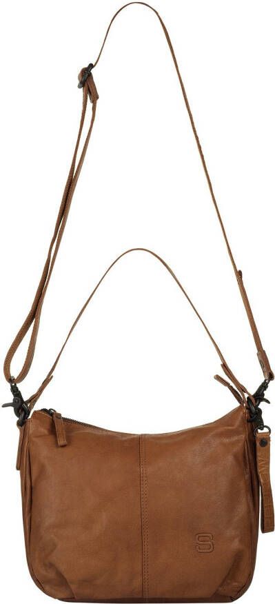 Spikes & Sparrow Schoudertas echt leder