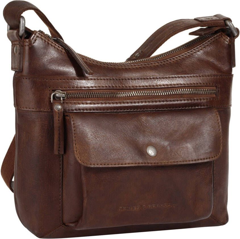 Spikes & Sparrow Schoudertas echt leder