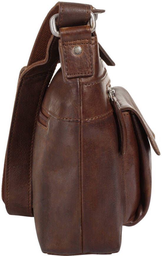 Spikes & Sparrow Schoudertas echt leder