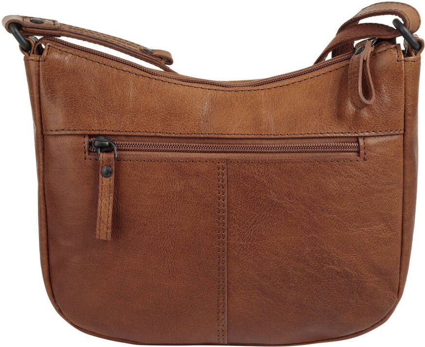 Spikes & Sparrow Schoudertas echt leder