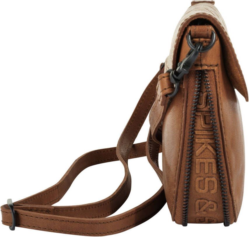 Spikes & Sparrow Schoudertas echt leder