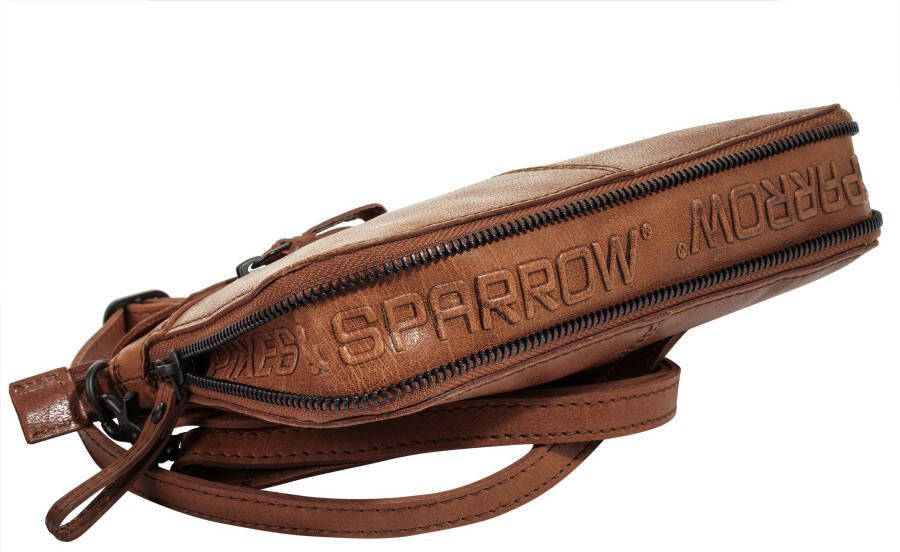 Spikes & Sparrow Schoudertas echt leder
