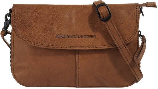 Spikes & Sparrow Schoudertas echt leder