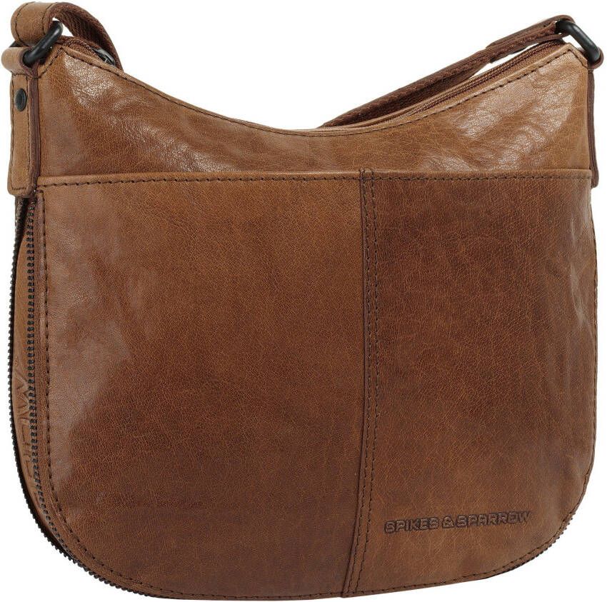 Spikes & Sparrow Schoudertas echt leder