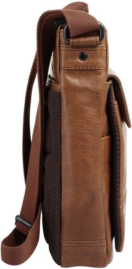 Spikes & Sparrow Schoudertas echt leder