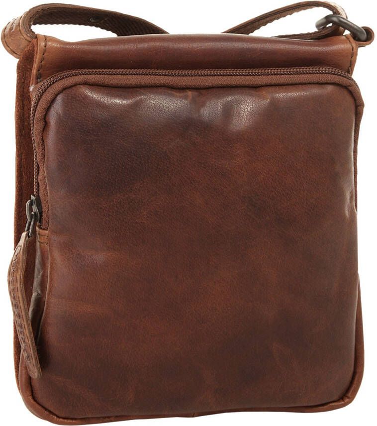 Spikes & Sparrow Schoudertas echt leder