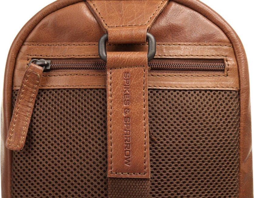 Spikes & Sparrow Schoudertas echt leder