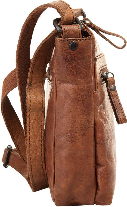 Spikes & Sparrow Schoudertas echt leder