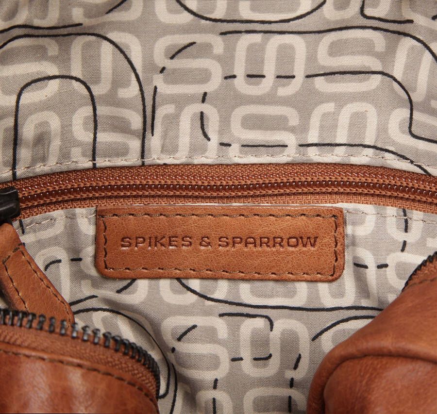 Spikes & Sparrow Schoudertas echt leder