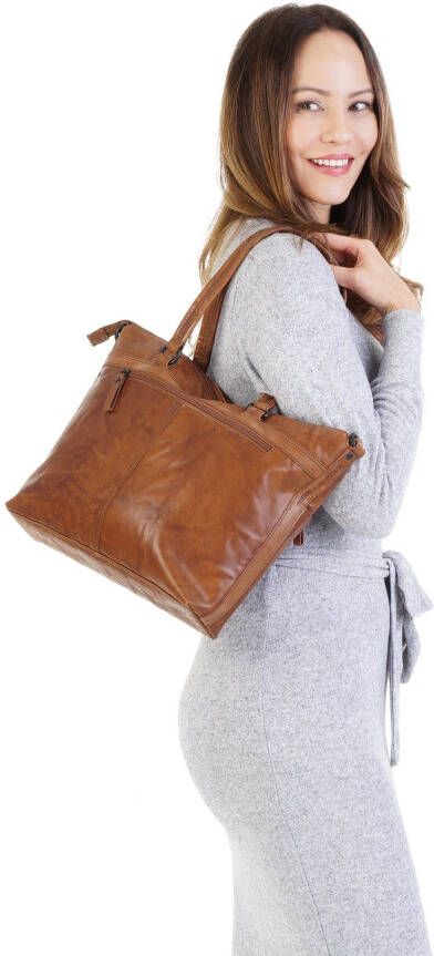 Spikes & Sparrow Shopper echt leder