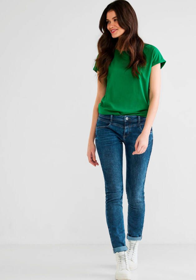 STREET ONE Slim fit jeans in 4-pocketsstijl