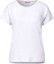 Street One Dames Viscose T-shirt Lente Zomer Collectie White Dames - Thumbnail 4