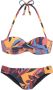 Sunseeker Beugelbikini in bandeaumodel Allis met bladdessin - Thumbnail 2