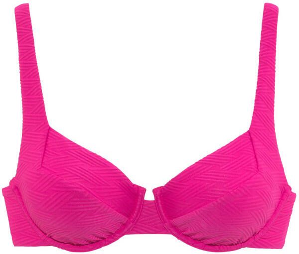 Sunseeker Bikinitop met beugels Loretta met structuurpatroon