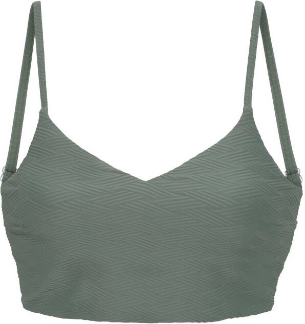 Sunseeker Crop-bikinitop Loretta met structuurpatroon