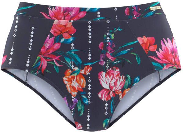 Sunseeker Highwaist-bikinibroekje Modern met een bloemmotief