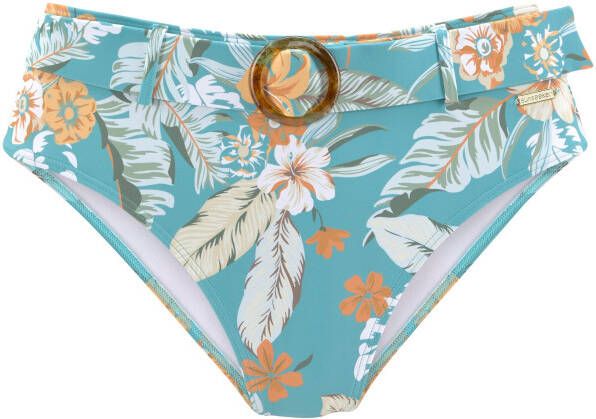 Sunseeker Highwaist-bikinibroekje Suva met een afneembare riem
