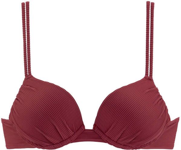 Sunseeker Push-upbikinitop Fancy van elegante structuurstof