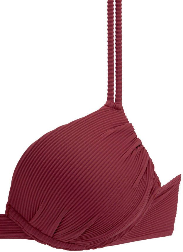 Sunseeker Push-upbikinitop Fancy van elegante structuurstof
