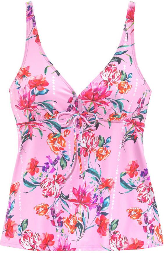 Sunseeker Tankinitop met beugels Modern met bloemenprint