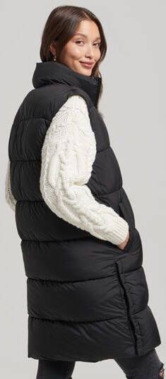 Superdry Bodywarmer STUDIOS LONGLINE QUILTED GILET Langere outdoorgilet