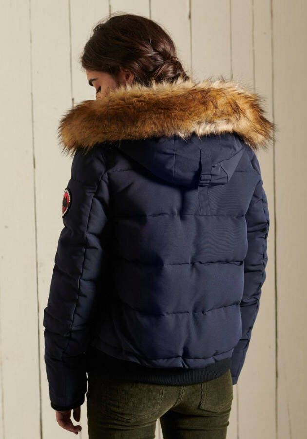 Superdry Bomberjack afneembare capuchon gerecyclede wattering
