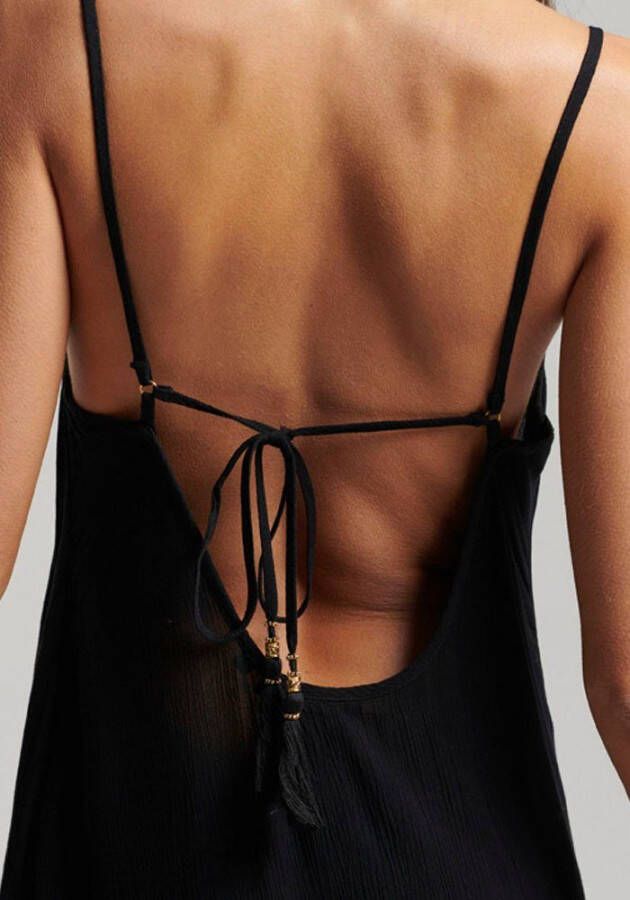 Superdry Maxi-jurk VINTAGE LONG BEACH CAMI DRESS Met blote rug