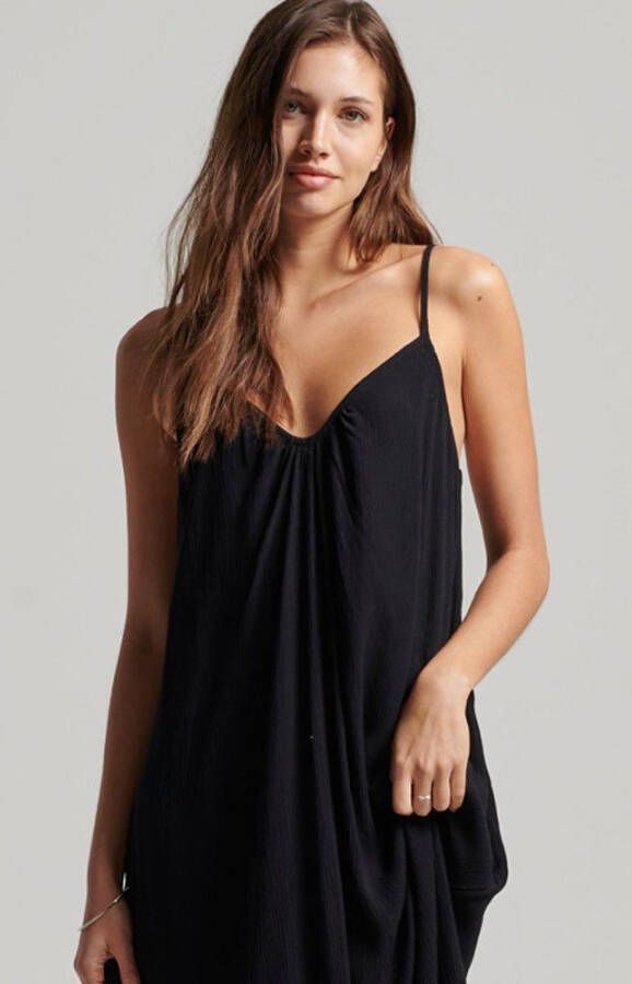 Superdry Maxi-jurk VINTAGE LONG BEACH CAMI DRESS Met blote rug
