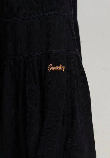 Superdry Maxi-jurk VINTAGE LONG BEACH CAMI DRESS Met blote rug