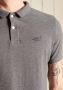 Superdry gemêleerde regular fit polo Classic Pique rich charcoal marl - Thumbnail 8