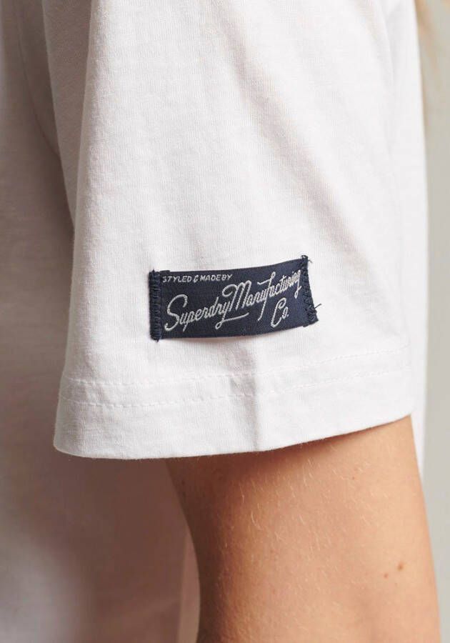 Superdry Shirt met print vlot shirt met metallic details