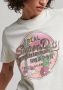 Superdry T-shirt met printopdruk wit roze - Thumbnail 2